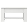 Coffee Table 101x49x52 cm Engineered Wood – White