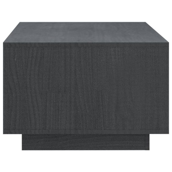 Coffee Table 110x50x33.5 cm Solid Pinewood – Grey