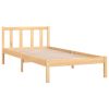 Asbury Bed Frame Solid Wood Pine – SINGLE, Brown