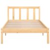 Asbury Bed Frame Solid Wood Pine – SINGLE, Brown