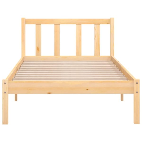 Asbury Bed Frame Solid Wood Pine – SINGLE, Brown