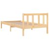 Asbury Bed Frame Solid Wood Pine – SINGLE, Brown