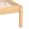 Asbury Bed Frame Solid Wood Pine – SINGLE, Brown