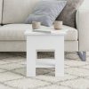 Coffee Table 40x40x42 cm Engineered Wood – White