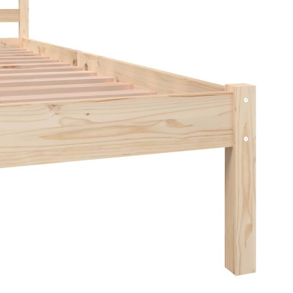 Yamba Bed Frame Solid Wood Pine – SINGLE, Brown
