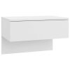 Angus Wall-mounted Bedside Cabinet – White, 2