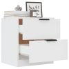 Oldham Bedside Cabinet Engineered Wood – White, 2