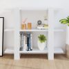 Scenic Book Cabinet/Room Divider 100x30x87 cm – White