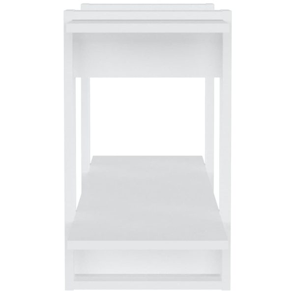 Book Cabinet 100x30x51 cm Engineered Wood – White