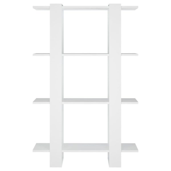 Hertford Book Cabinet/Room Divider 80x30x123.5 cm – White