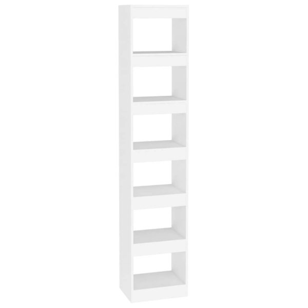 Paramount Book Cabinet/Room Divider 40x30x198 cm – White