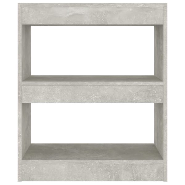 Bloomington Book Cabinet/Room Divider 60x30x72 cm – Concrete Grey
