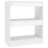 Bloomington Book Cabinet/Room Divider 60x30x72 cm – High Gloss White
