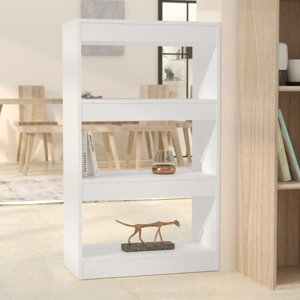 Houma Book Cabinet/Room Divider 60x30x103 cm Engineered Wood – White