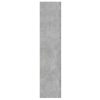 Dyer Book Cabinet/Room Divider 60x30x135 cm Engineered Wood – Concrete Grey