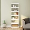 Boerne Book Cabinet/Room Divider 60x30x198 cm – White