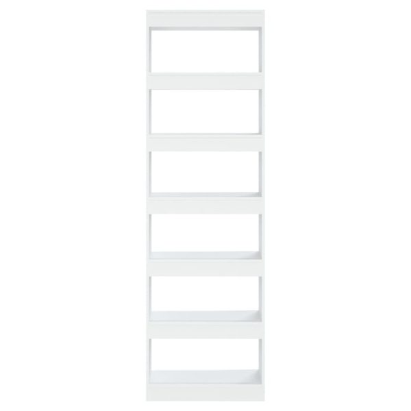 Boerne Book Cabinet/Room Divider 60x30x198 cm – White