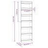 Boerne Book Cabinet/Room Divider 60x30x198 cm – Sonoma oak