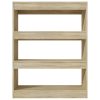 Dronfield Book Cabinet/Room Divider 80x30x103 cm Engineered wood – Sonoma oak