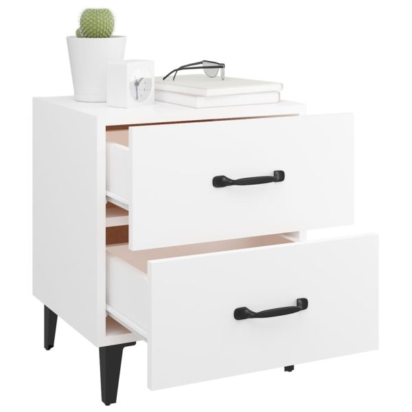 Broadlands Bedside Cabinet 40x35x47.5 cm – White, 1