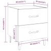 Broadlands Bedside Cabinet 40x35x47.5 cm – White, 1