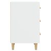 Bismarck Bedside Cabinet 40x40x66 cm Engineered Wood – White