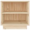 Glens Bedside Cabinet 40x34x40 cm Solid Wood Pine – Brown, 2