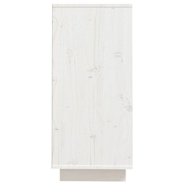 Sideboard 60x34x75 cm Solid Wood Pine – White