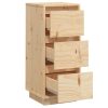 Sideboard 32x34x75 cm Solid Wood Pine – Brown, 1