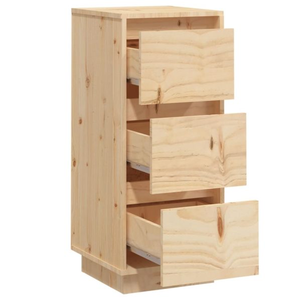 Sideboard 32x34x75 cm Solid Wood Pine – Brown, 1