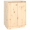 Shoe Cabinet 60x35x80 cm Solid Wood Pine – Brown