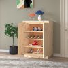 Shoe Cabinet 60x35x80 cm Solid Wood Pine – Brown