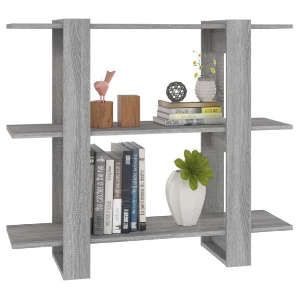 Scenic Book Cabinet/Room Divider 100x30x87 cm – Grey Sonoma