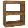 Bloomington Book Cabinet/Room Divider 60x30x72 cm – Smoked Oak