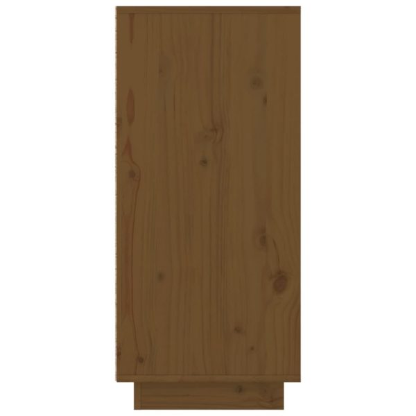 Sideboard 110x34x75 cm Solid Wood Pine – Honey Brown