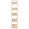 Talladega Book Cabinet/Room Divider 60x35x160 cm Solid Wood – Brown