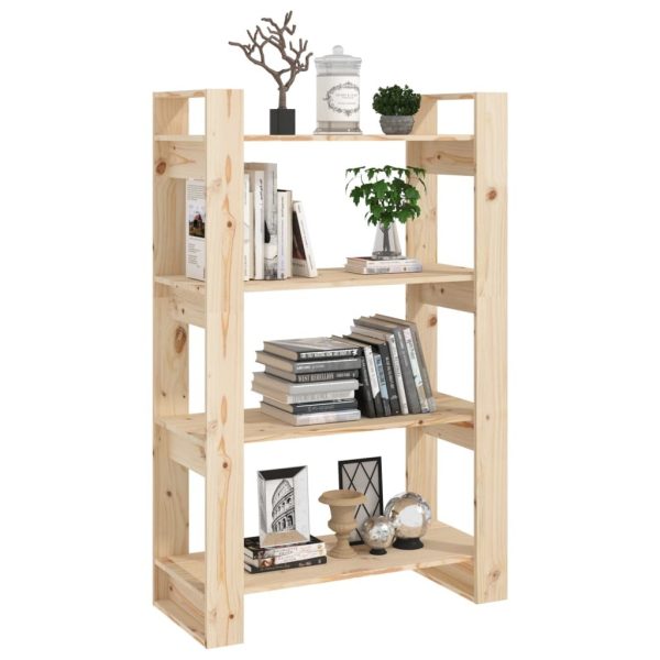 Westampton Book Cabinet/Room Divider 80x35x125 cm Solid Wood Pine – Brown
