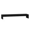 Outer Monitor Stand 100x27x15 cm Solid Wood Pine – Black