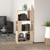 Castle Book Cabinet/Room Divider 51x25x101 cm Solid Wood Pine – Brown