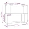 Hernando Book Cabinet/Room Divider 80x25x70 cm Solid Wood Pine – Brown