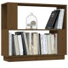 Hernando Book Cabinet/Room Divider 80x25x70 cm Solid Wood Pine – Honey Brown