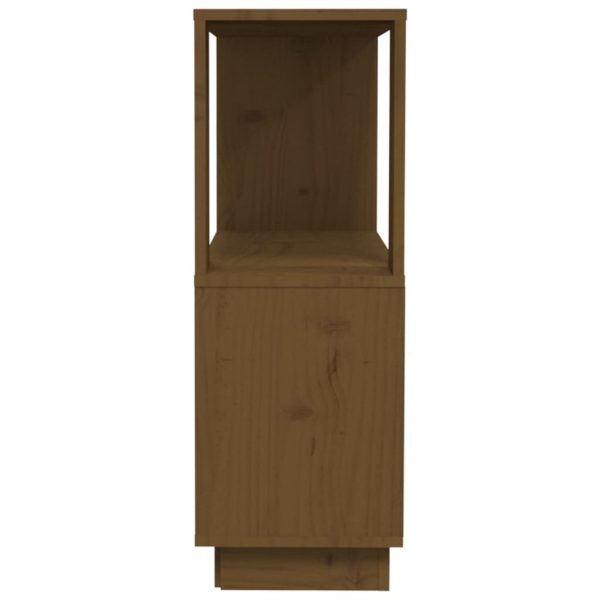 Hernando Book Cabinet/Room Divider 80x25x70 cm Solid Wood Pine – Honey Brown