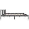 Trott Bed Frame Solid Wood – DOUBLE, Grey