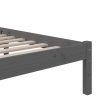 Trott Bed Frame Solid Wood – DOUBLE, Grey