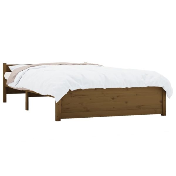 Amesbury Bed Frame Solid Wood – DOUBLE, Honey Brown