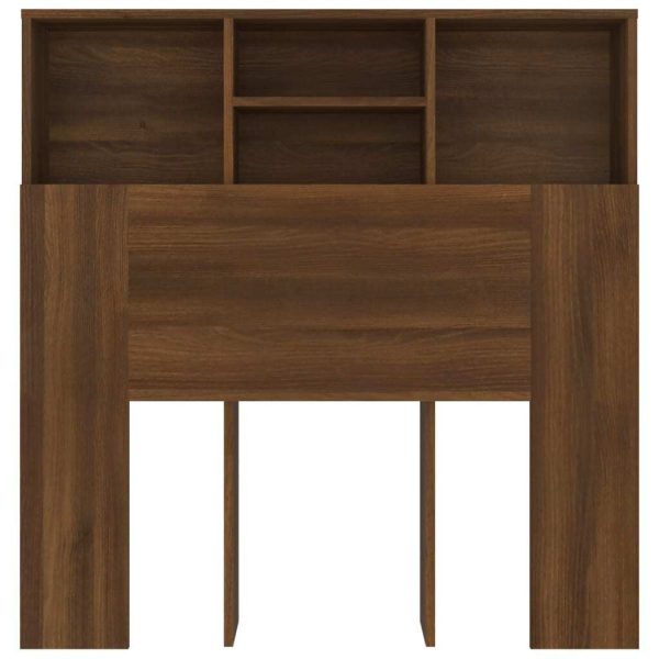 Headboard Cabinet 100x19x103.5 cm – Brown Oak