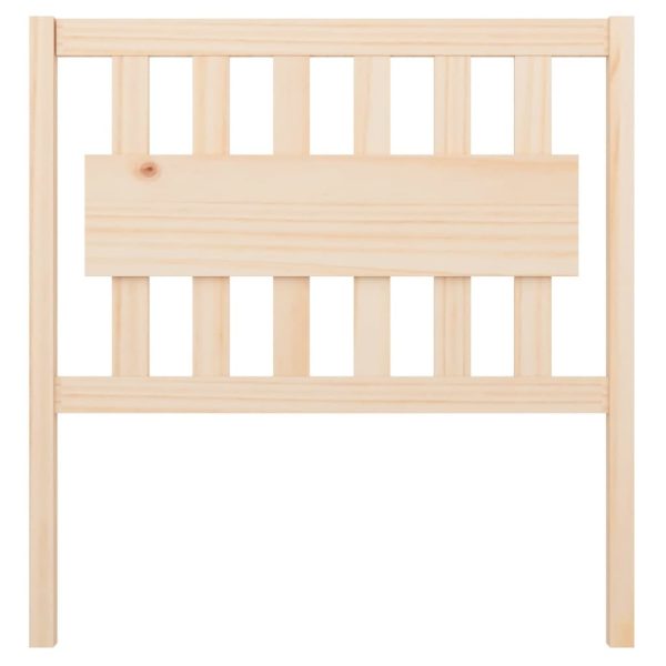 Bed Headboard Solid Wood Pine – 95.5x4x100 cm, Brown