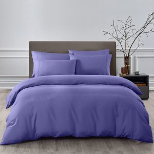 Royal Comfort Bamboo Cooling 2000TC Quilt Cover Set – KING, Royal Blue