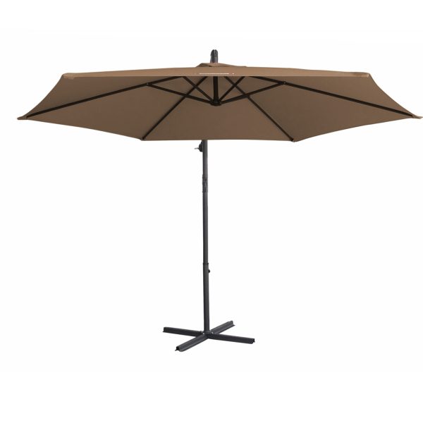 Outdoor – Outdoor 3 Meter Hanging and Folding Umbrella – Latte