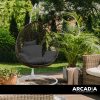 Arcadia Furniture Rocking Egg Chair – Oatmeal and Grey